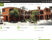 Tablet Screenshot of hotelchinimaya.com